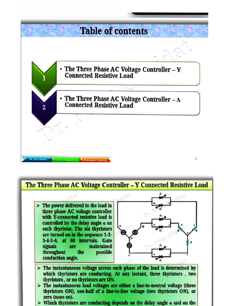 Three Phase AC Voltage Controller | PDF