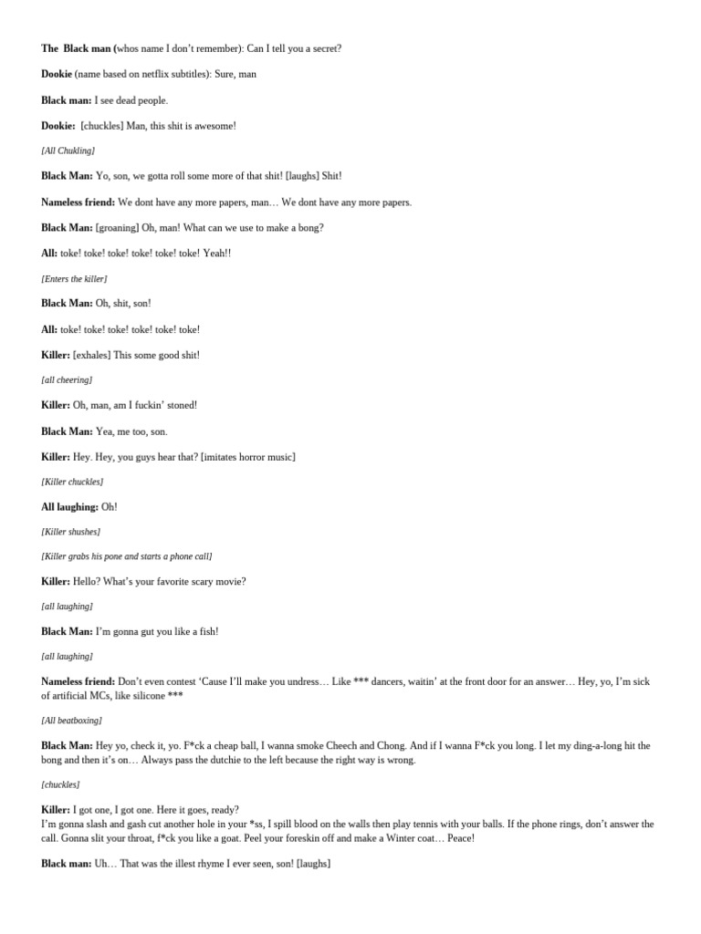 Scary Movie Scene | PDF