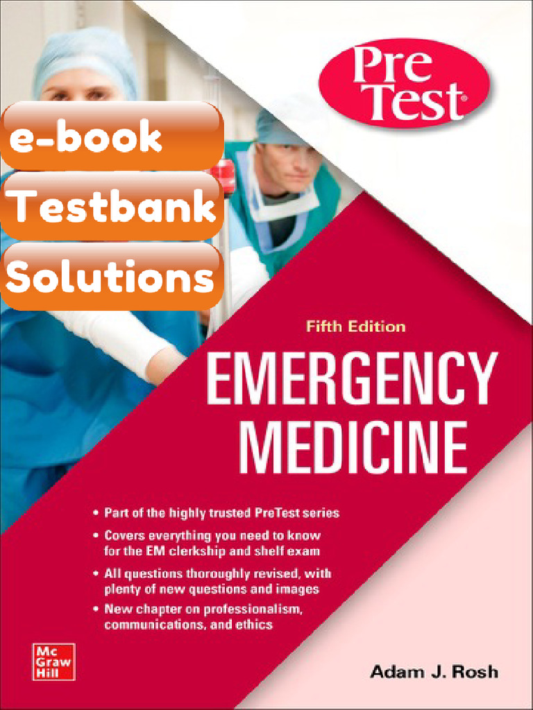 eBook & Testbank PreTest Emergency Medicine Adam J Rosh | PDF ...