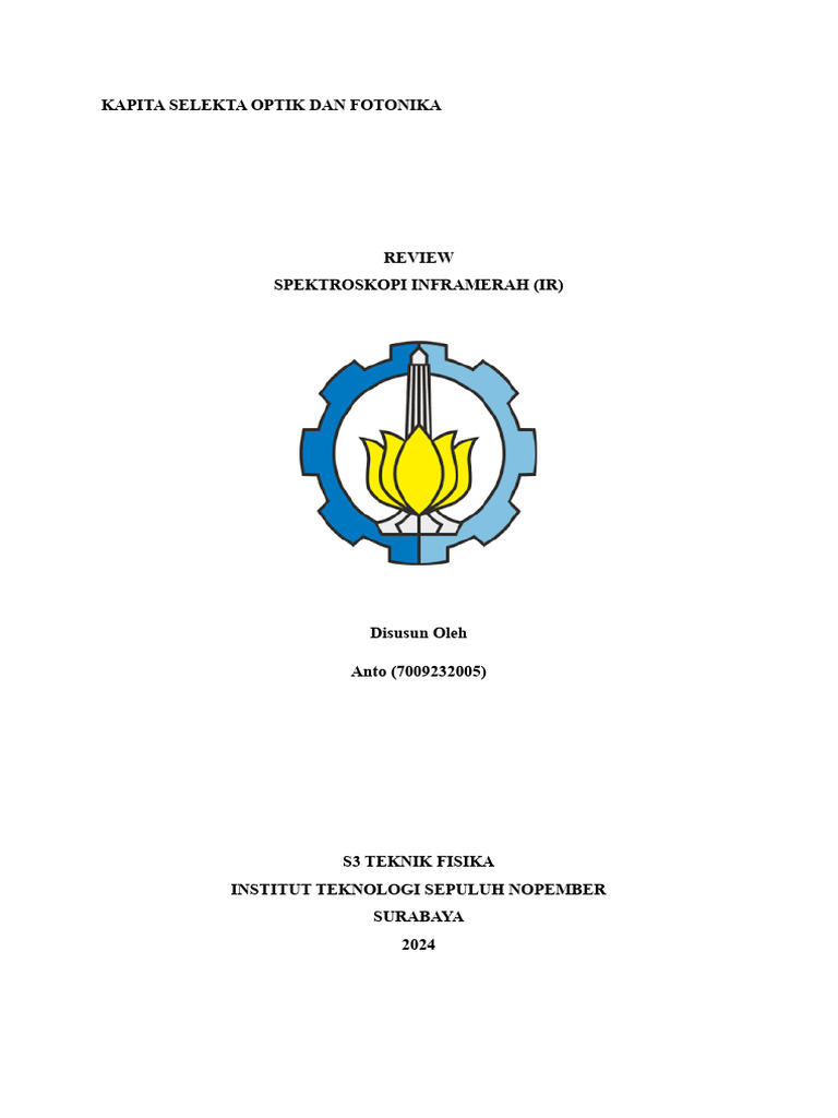 Tugas Review 2 Spektroskopi Inframerah | PDF