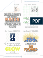 Arise and Shine - DAYS 1thru4 - 3pt5x5in - 4perPG