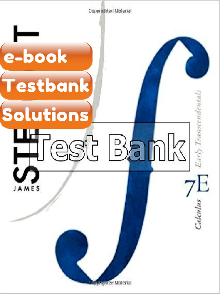 Calculus Early Transcendentals 7th Edition Stewart eBook & Testbank ...