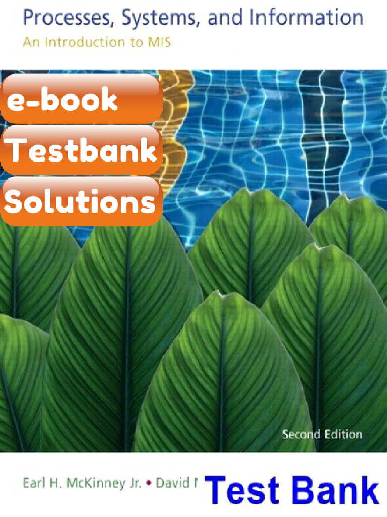 Testbank - Processes Systems and Information An Introduction To MIS 2nd ...