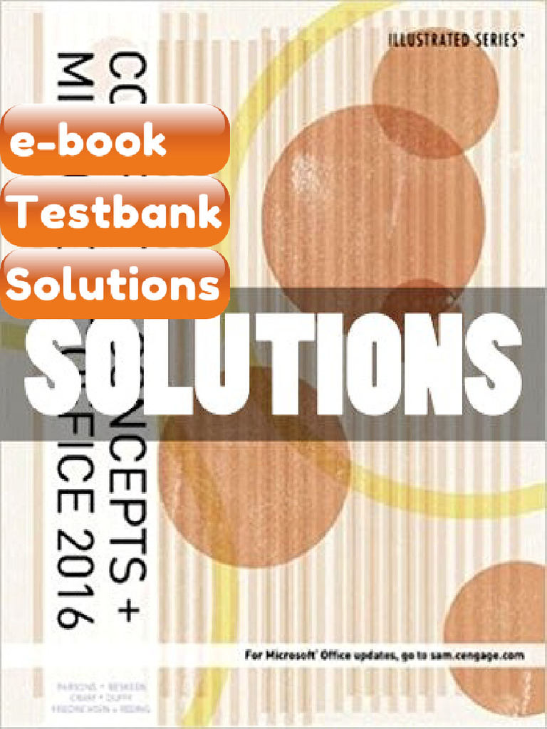 Testbank - Solutions Illustrated Computer Concepts and Microsoft Office ...