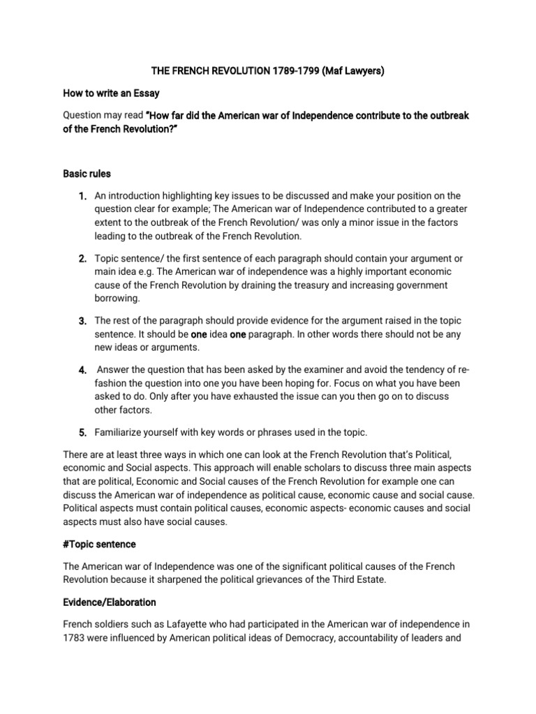 The French Revolution 1789 | PDF | Social Contract | Taxes