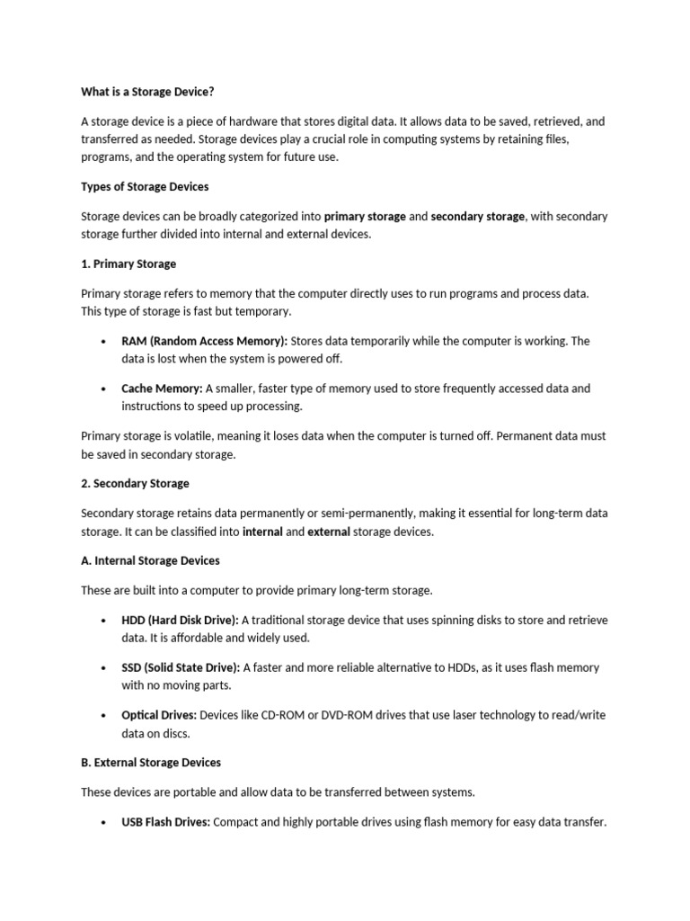 Unit1 4 | PDF | Computer Data Storage | Hard Disk Drive