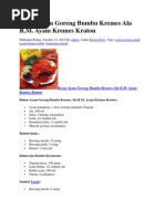 Download Resep Ayam Goreng Bumbu Kremes Ala R by Aikudbe Detsamwan SN99789177 doc pdf