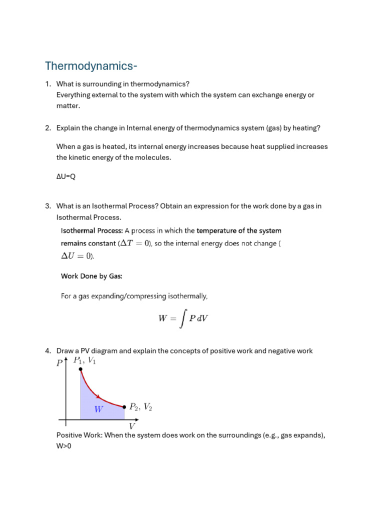 Thermodynamics | PDF