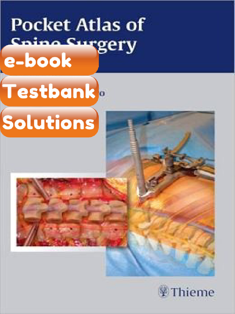 Pocket Atlas of Spine Surgery Testbank & eBook | PDF | Surgery ...