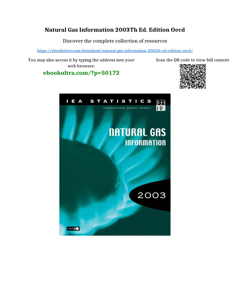 Natural Gas Information 2003th Ed. Edition Oecd PDF Version | PDF ...