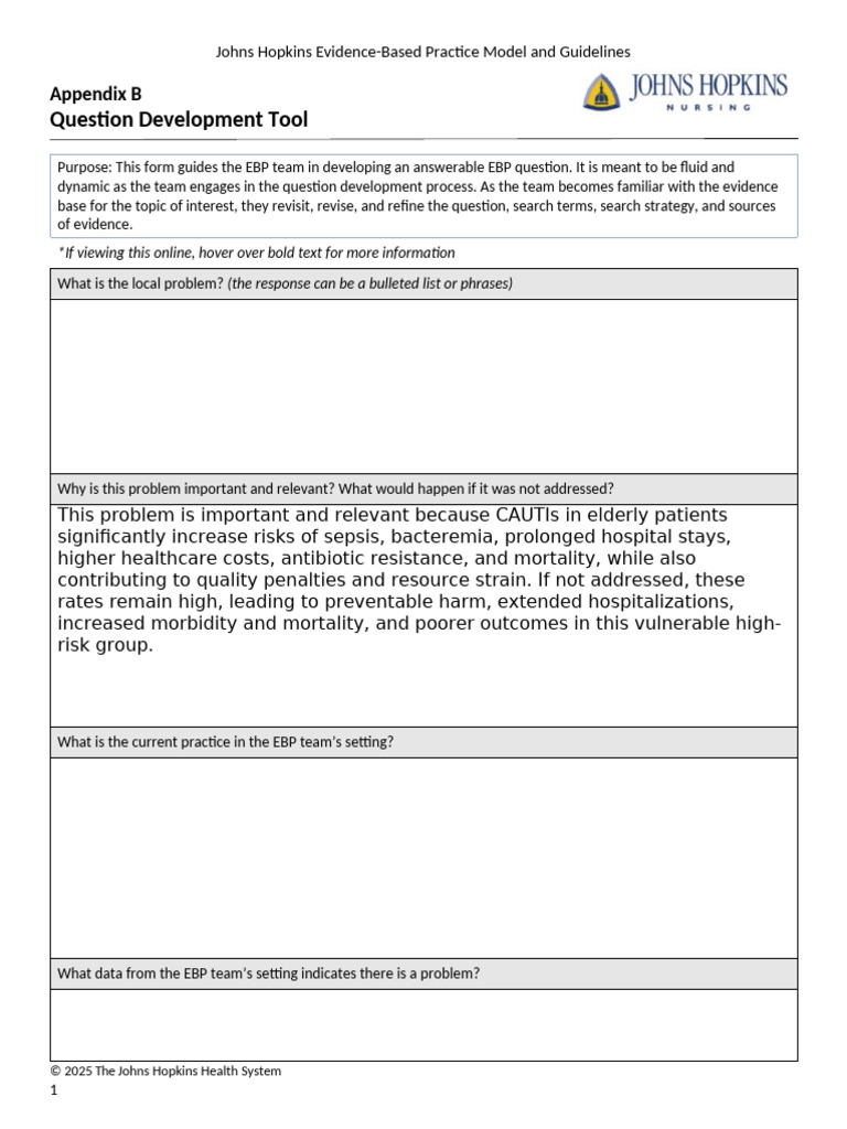 Appendix B - Question Development Tool - 2025FINAL - FORM | PDF ...