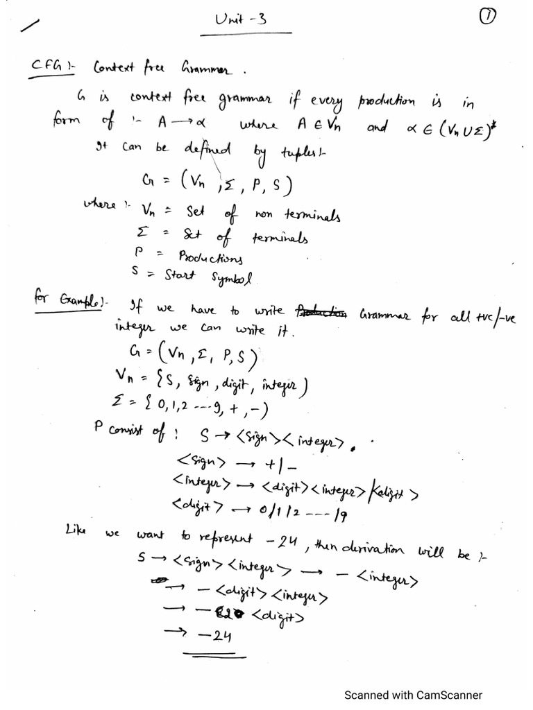 Unit 3 (TAFL) | PDF