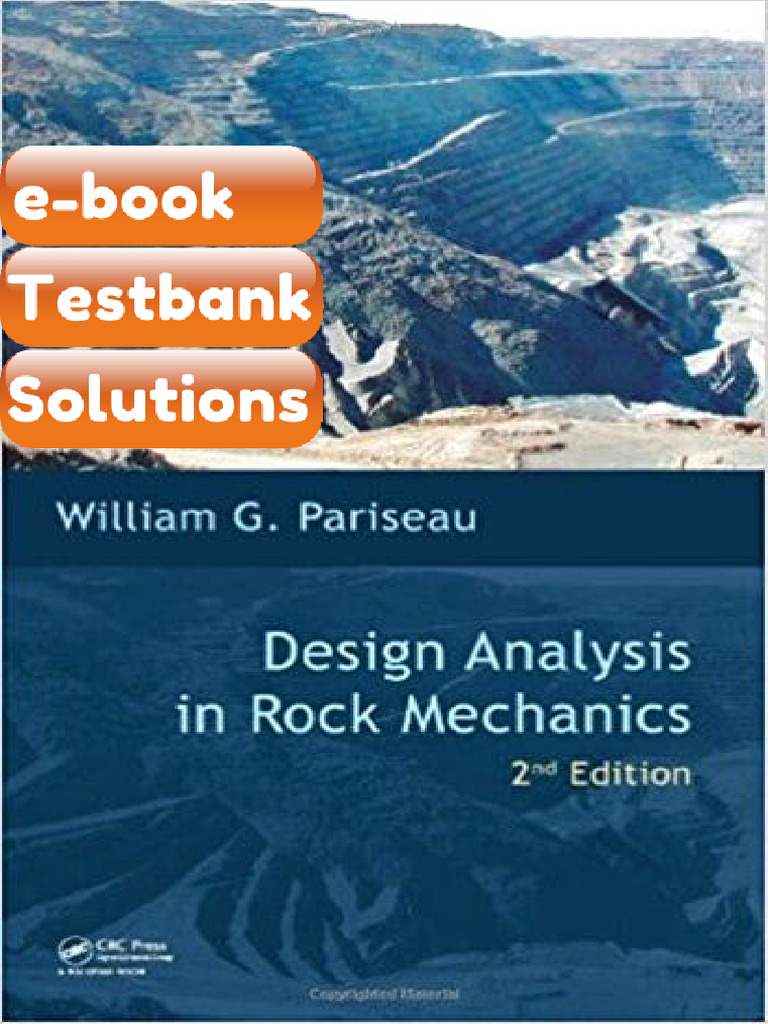 Testbank - Design Analysis in Rock Mechanics 2nd Pariseau | PDF ...
