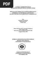 Download Peranan Kelompok Dalam Mengembangkan Keberdayaan Peternak by Fibriyanto Qubil SN99790750 doc pdf