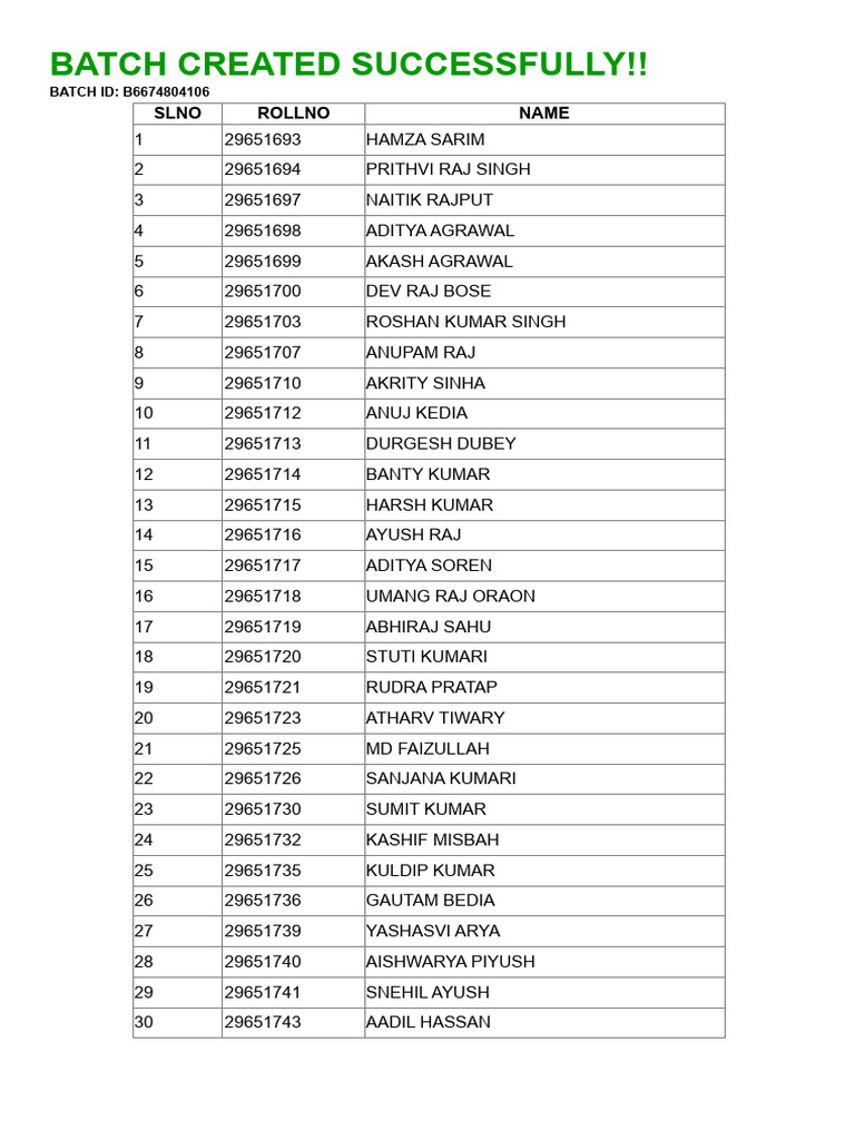 Batch 6 | PDF