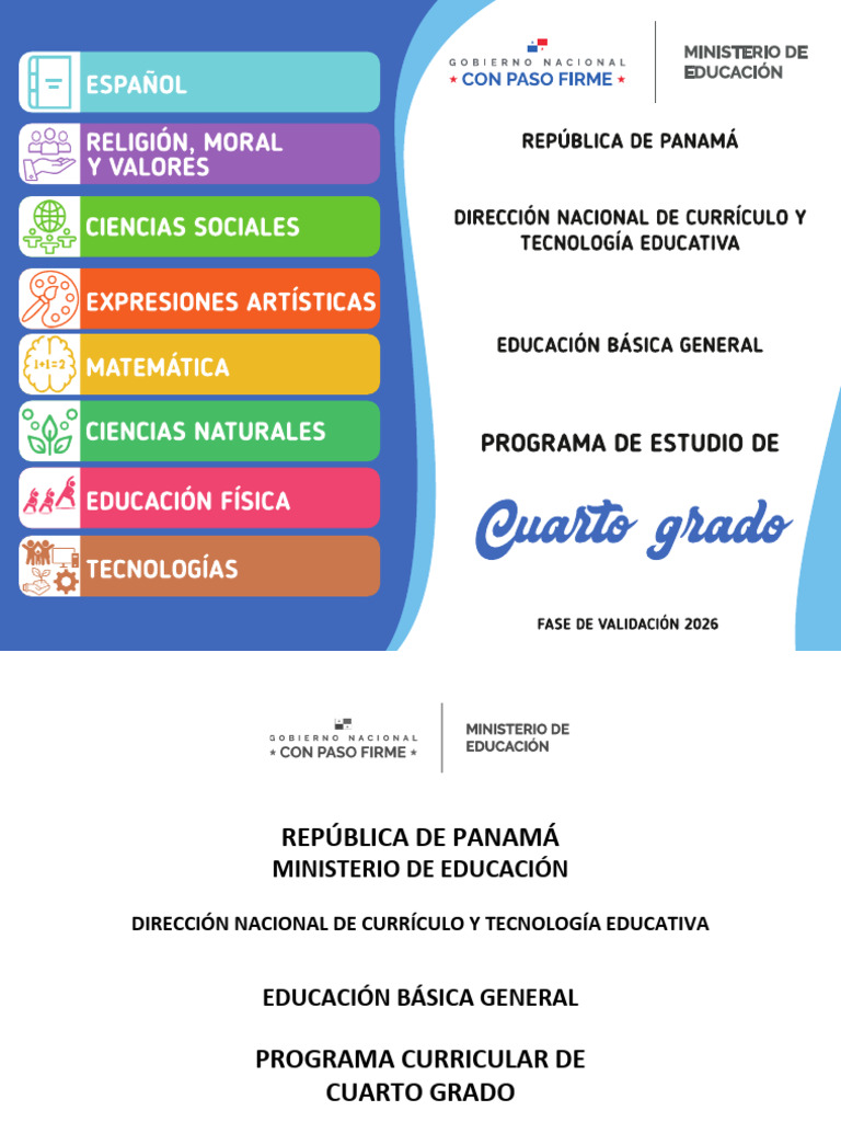 Prog Cuarto Grado 2026 | PDF | Aprendizaje | Psicología cognitiva