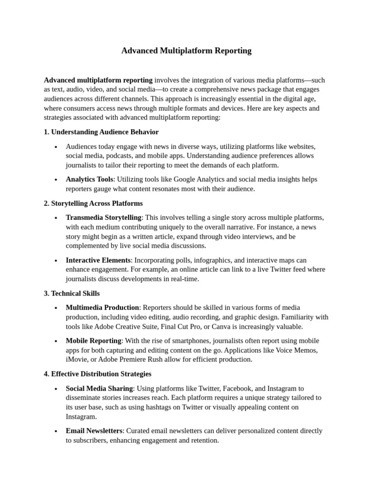 6.advanced Multiplatform Reporting | PDF | Social Media | Popular ...