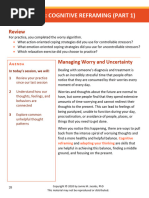 Cognitive Restructuring Workbook Guide | PDF | Thought | Emotions
