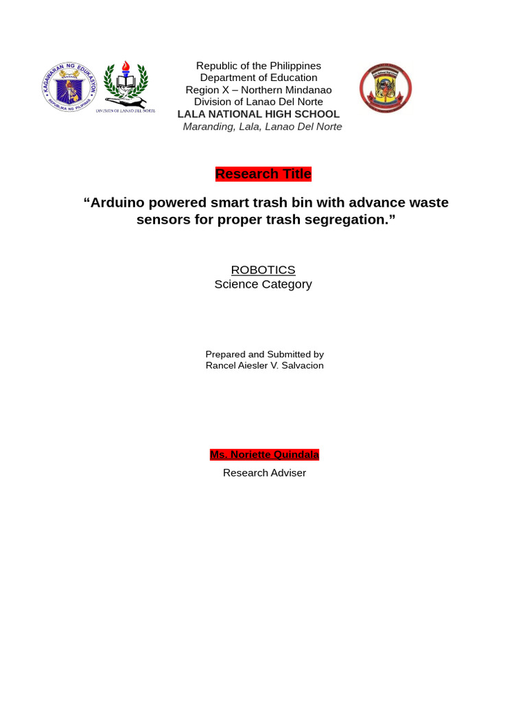 Arduino Powered Smart Trash Bin With Advance Waste Sensors for Proper ...