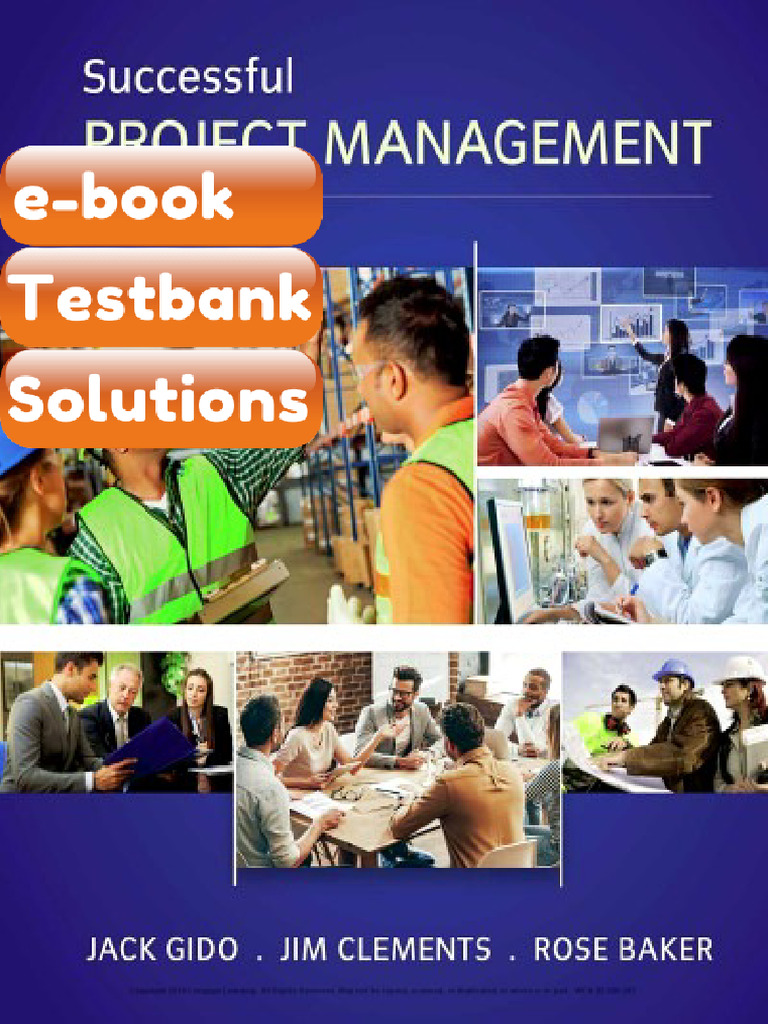 Successful Project Management 7th Edition Jack Gido Ebook & Testbank ...