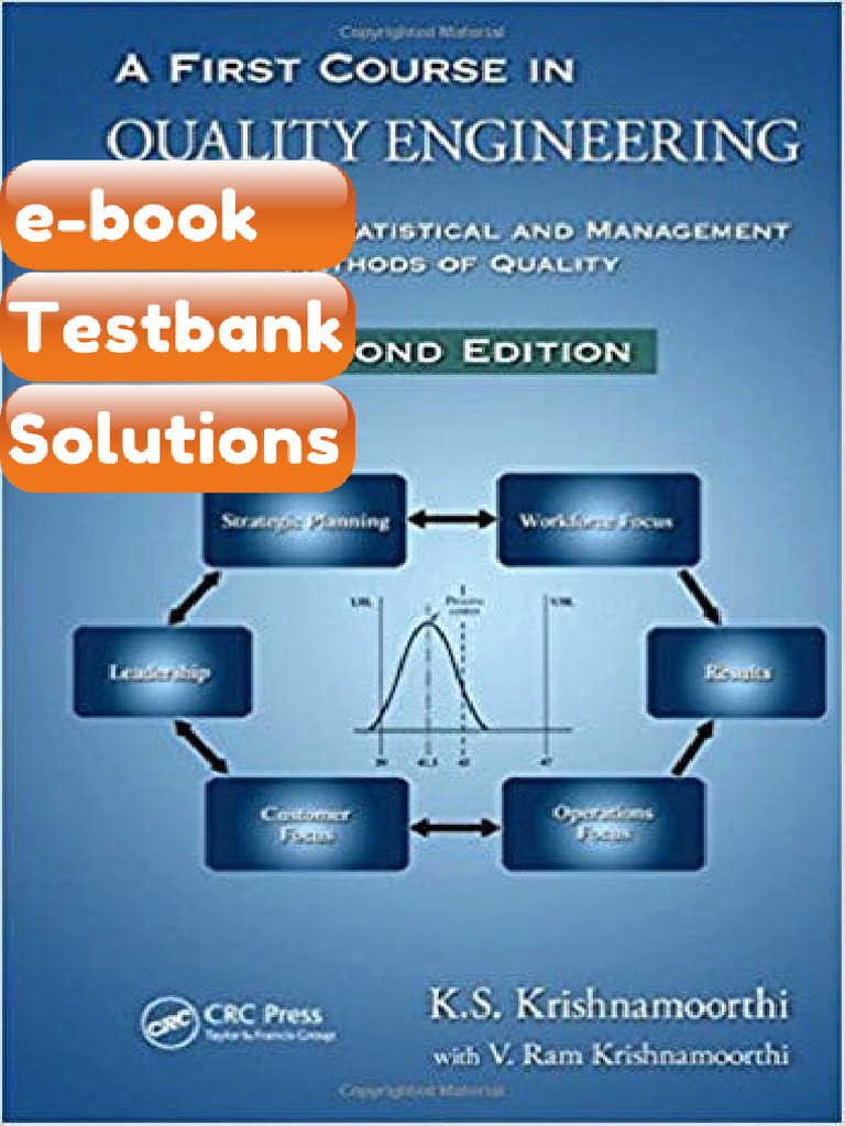 eBook & Testbank First Course in Quality Engineering Integrating ...