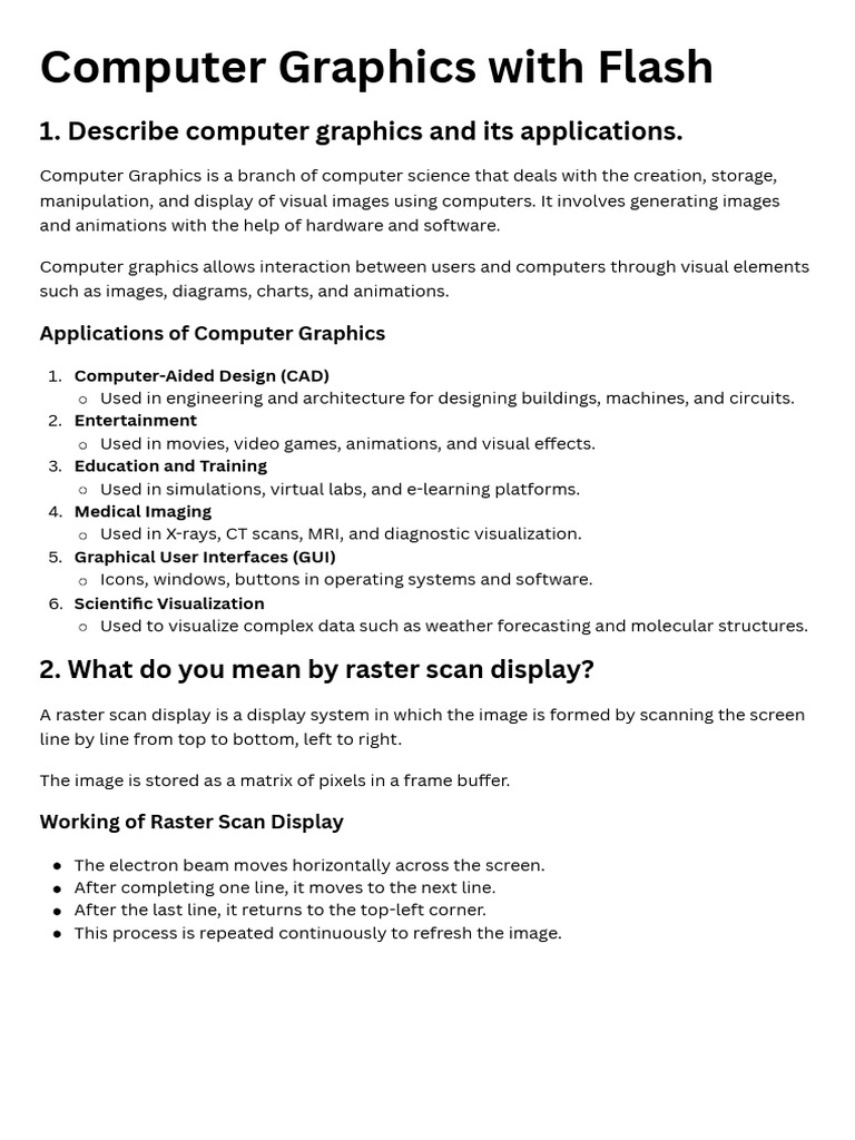 C14 - Computer Graphics With Flash | PDF | Computer Graphics | Liquid ...