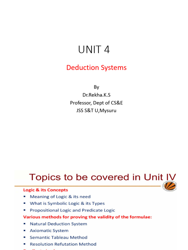 Deduction Systems | PDF