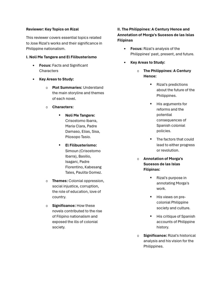 Rizal Finals | PDF