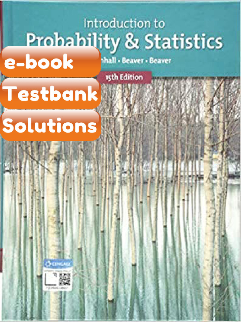 Ebook & Testbank Introduction To Probability and Statistics 15th by ...