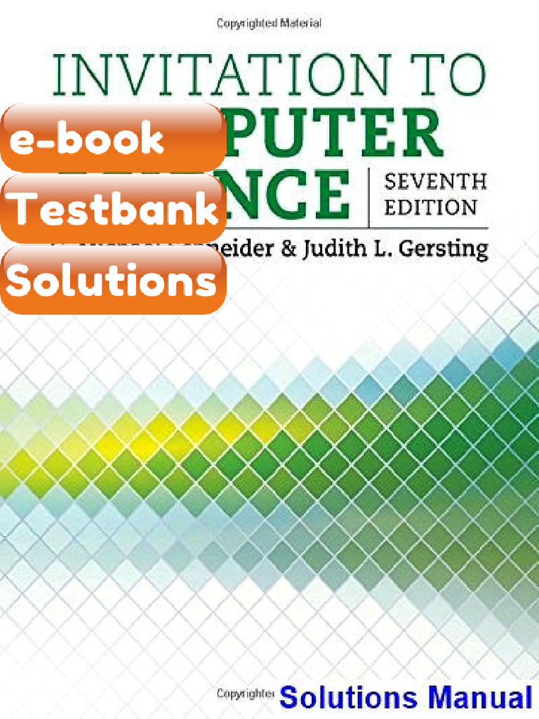 Ebook & Testbank Invitation To Computer Science 7th Edition Schneider ...