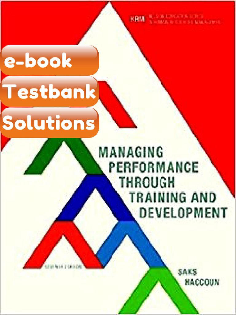 eBook & Testbank Managing Performance Through Training and Development ...