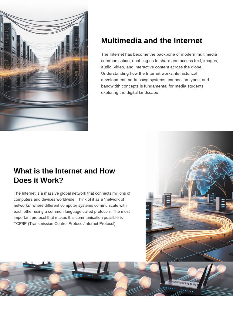 1) Multimedia and The Internet | PDF | World Wide Web | Internet & Web