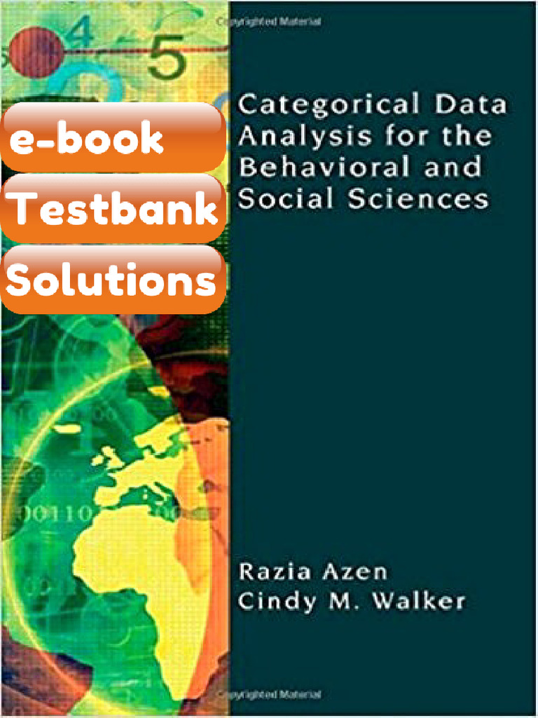 eBook & Testbank Categorical Data Analysis for the Behavioral and ...