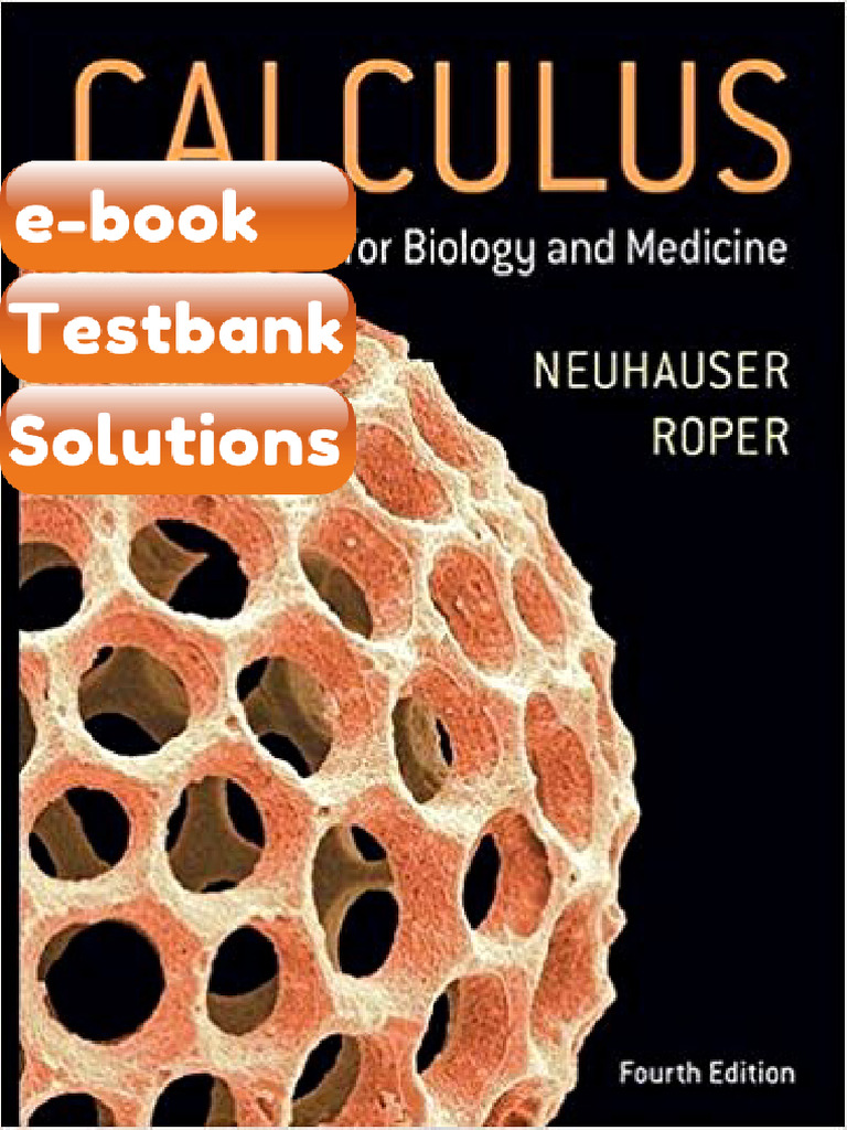 eBook & Testbank Calculus for Biology and Medicine 4th Edition | PDF ...