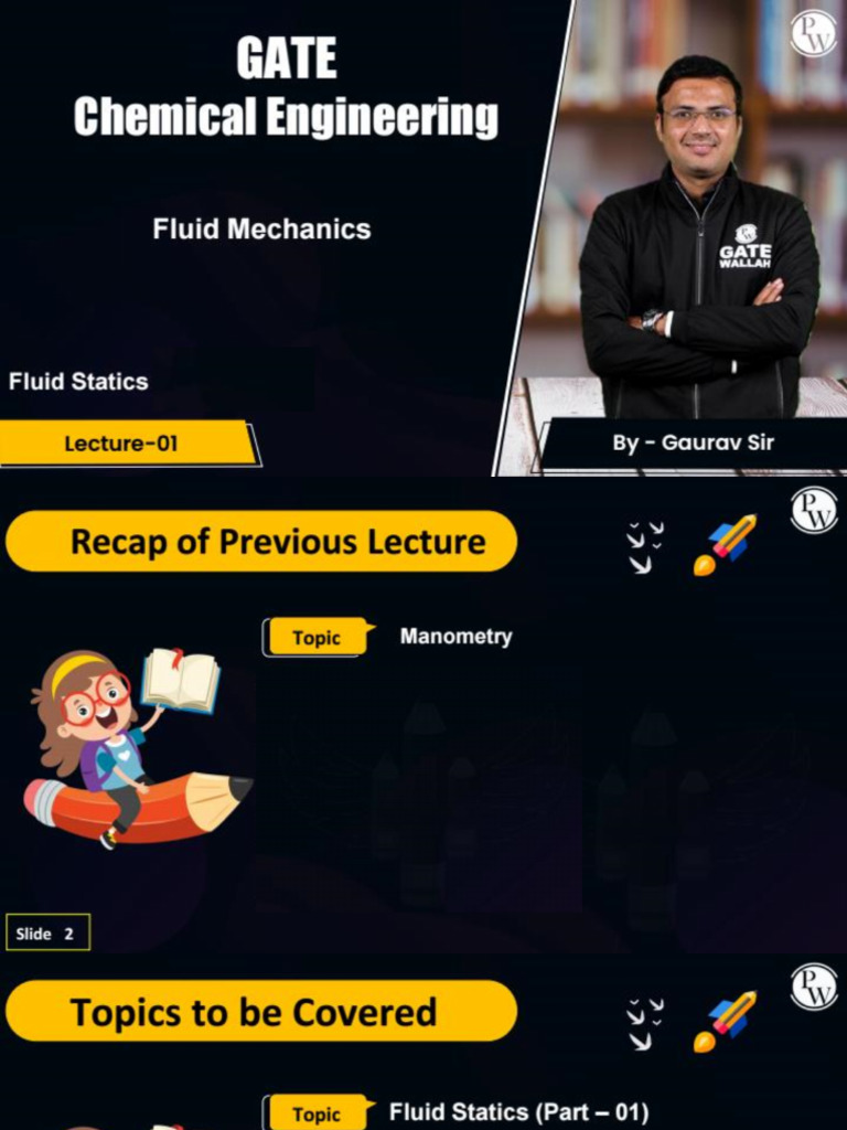 Fluid Statics 01 - Class Notes | PDF