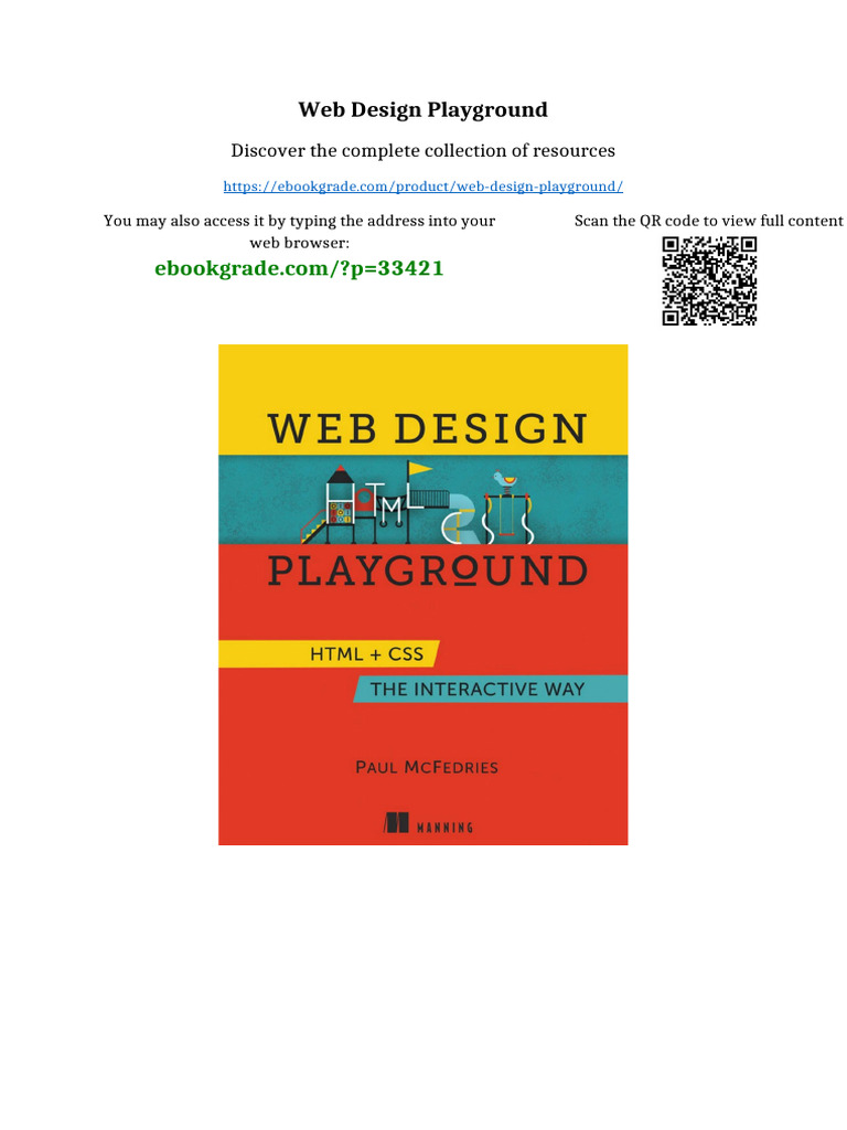 Web Design Playground sample | PDF | Library Of Congress | Books