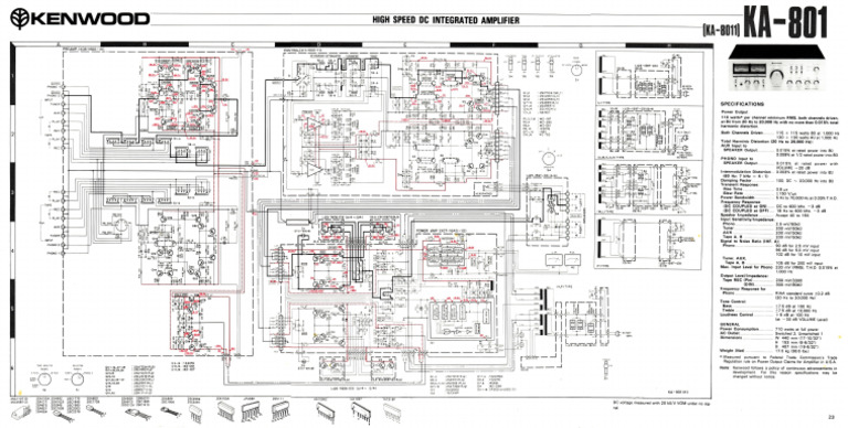 Hfe Kenwood Ka-801 Schematic Imp Scan | PDF