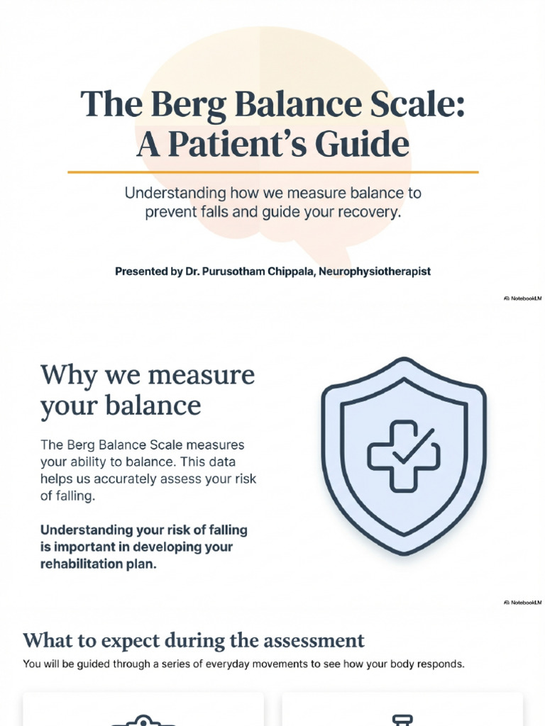 Berg Balance Scale Explained | PDF