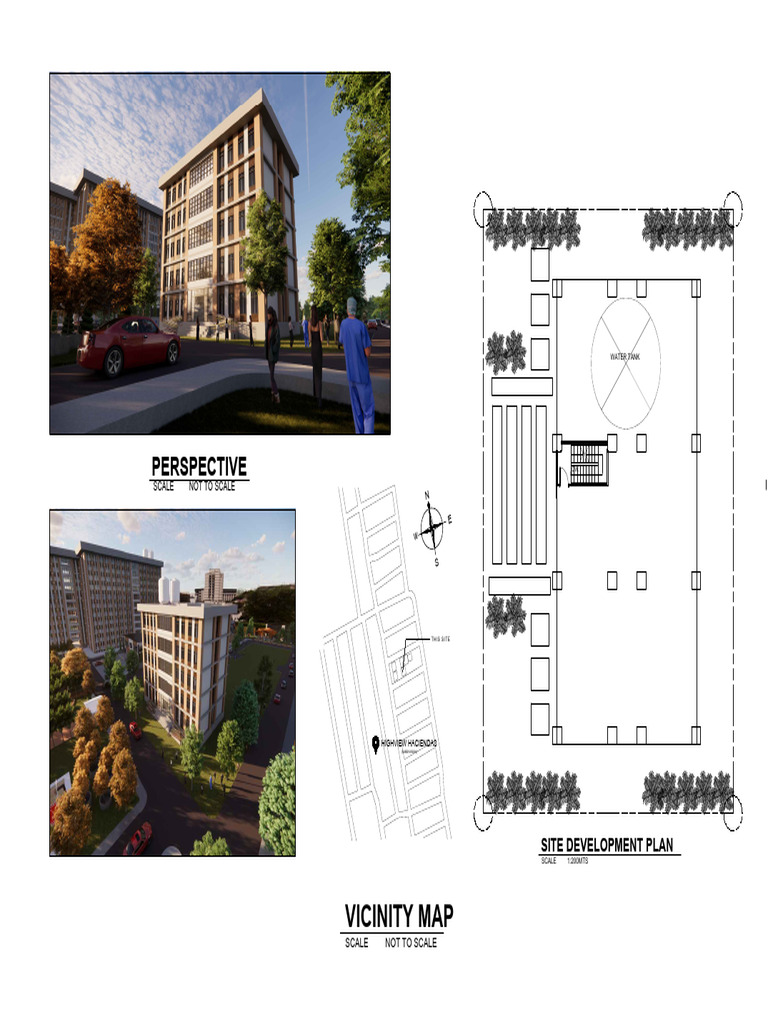 Structural and Architectural of Midas Gen 5 Storey | PDF | Door | Tile