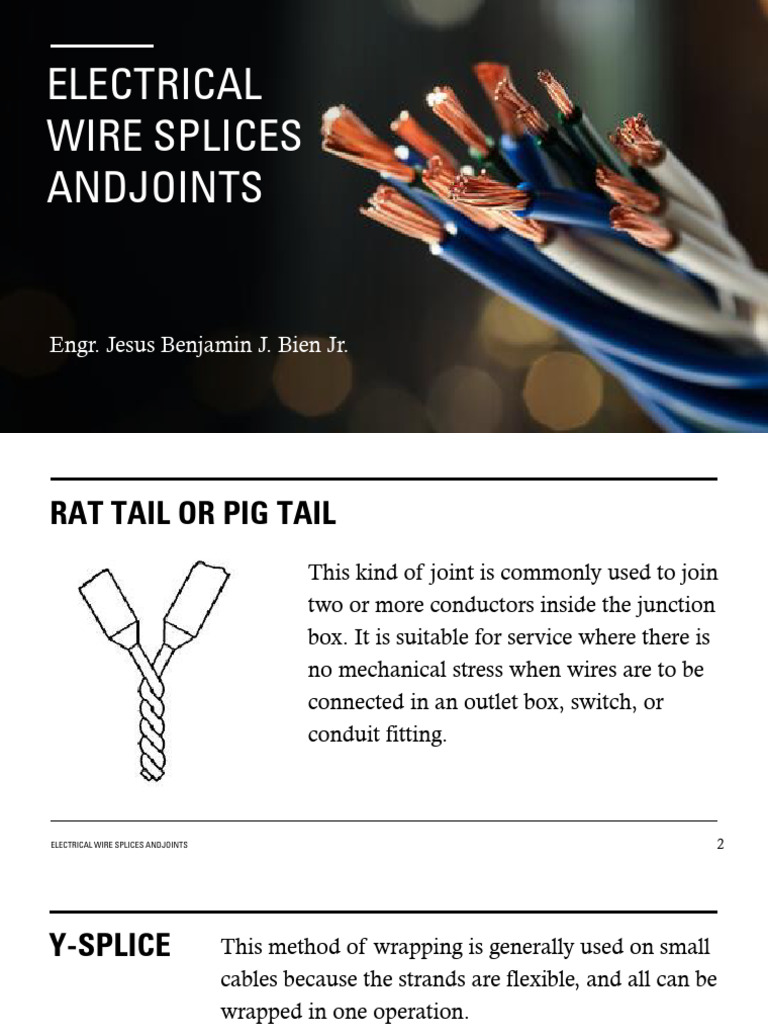 Electrical Wire Splices Andjoints | PDF | Electrical Wiring | Wire