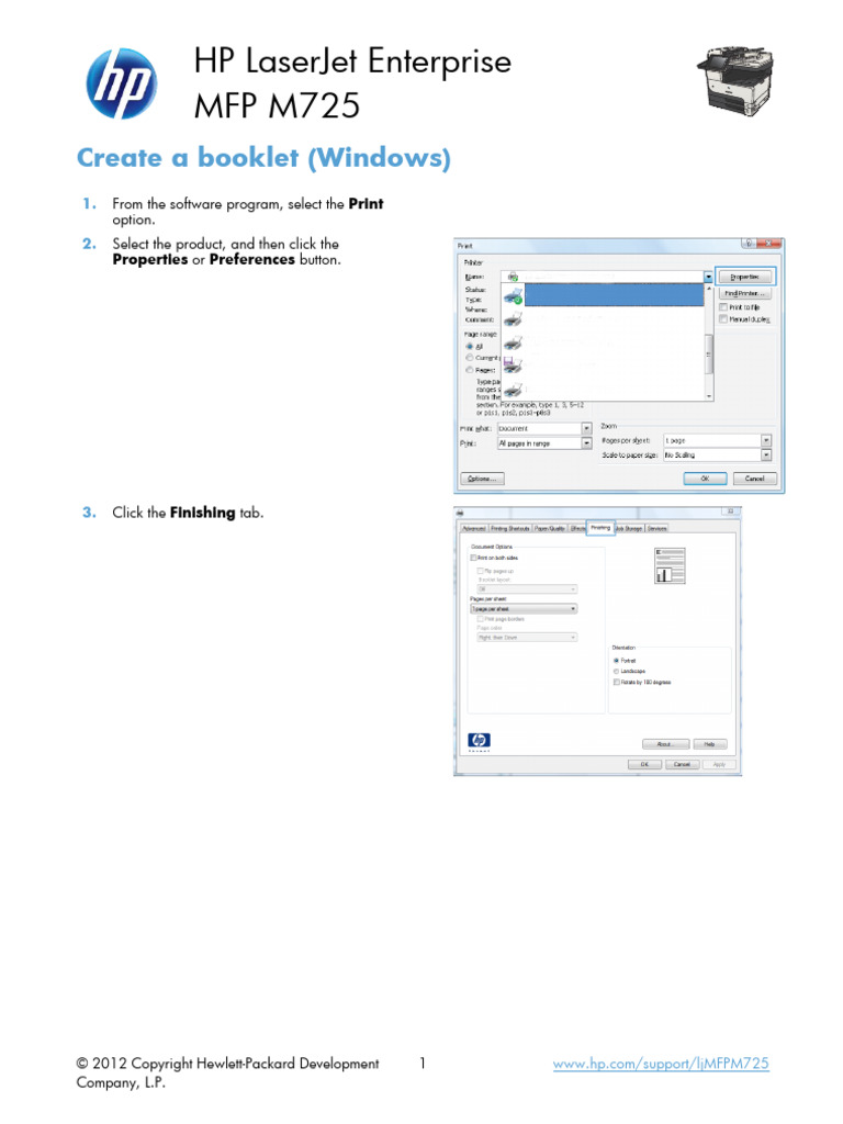 Create A Booklet (Windows) | PDF
