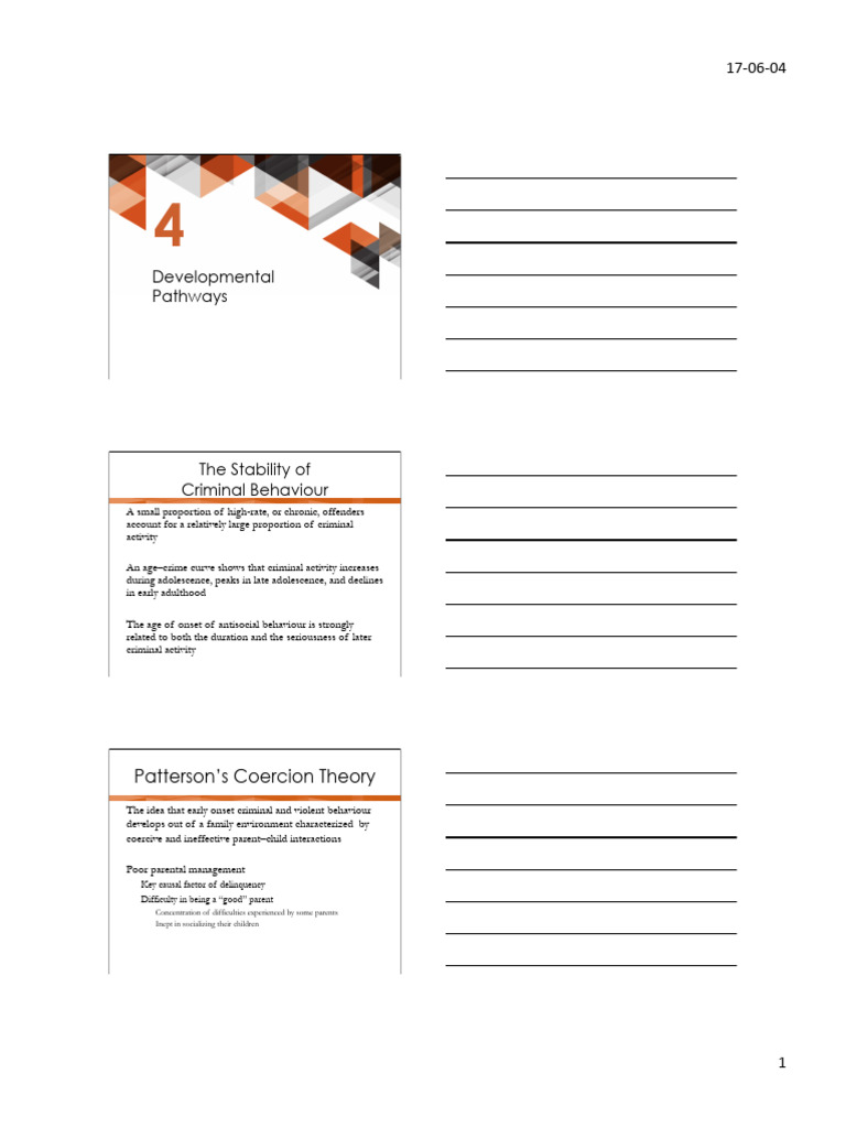 4. Developmental Pathways 2017 | PDF | Antisocial Personality Disorder ...