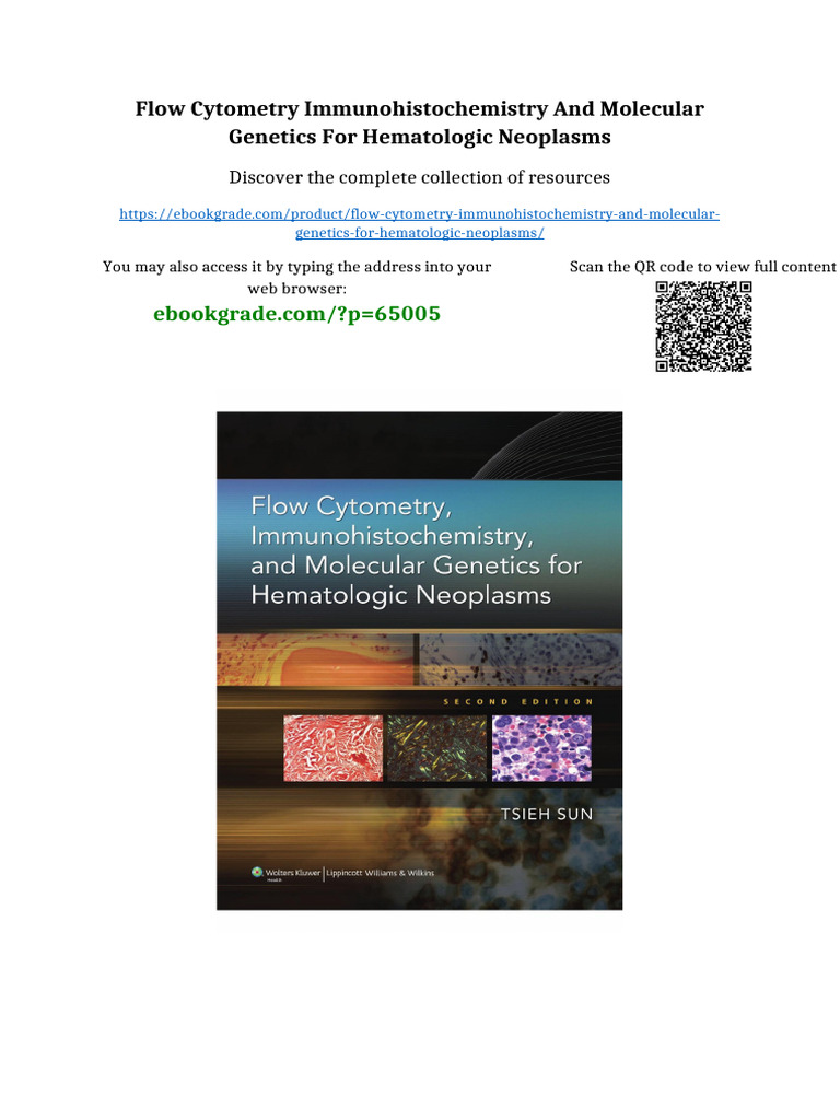 Flow Cytometry Immunohistochemistry and Molecular Genetics For ...