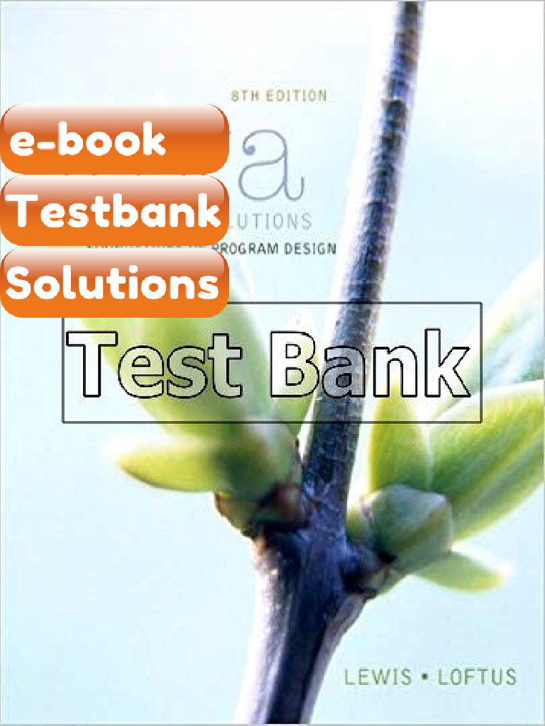 eBook & Testbank Java Software 8th Edition Lewis | PDF | Subscription ...