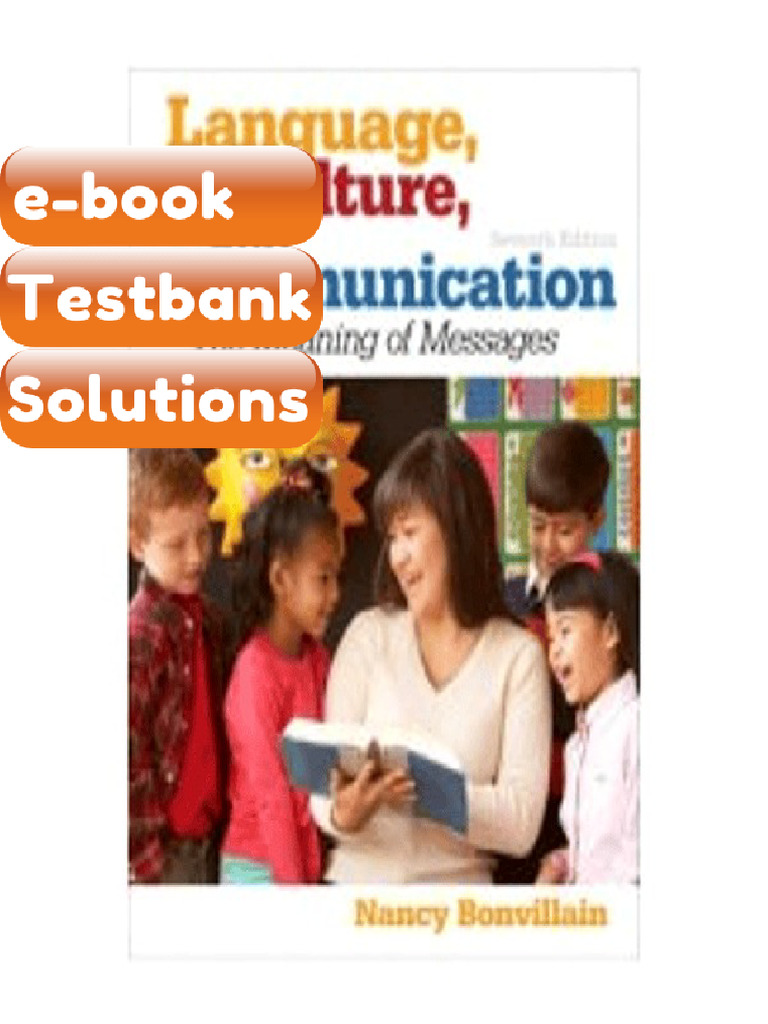 Testbank - Language Culture and Communication 7th Edition by Bonvillain ...