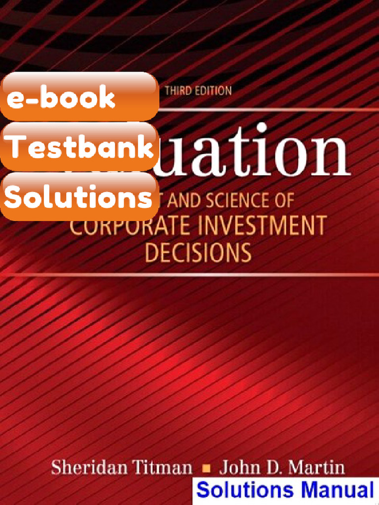 Ebook & Testbank Valuation The Art and Science of Corporate Investment ...