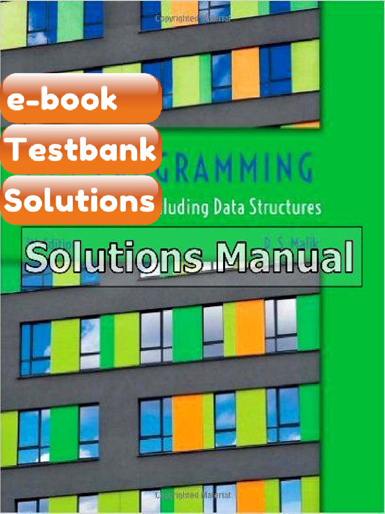eBook & Testbank C Programming Program Design Including Data Structures ...