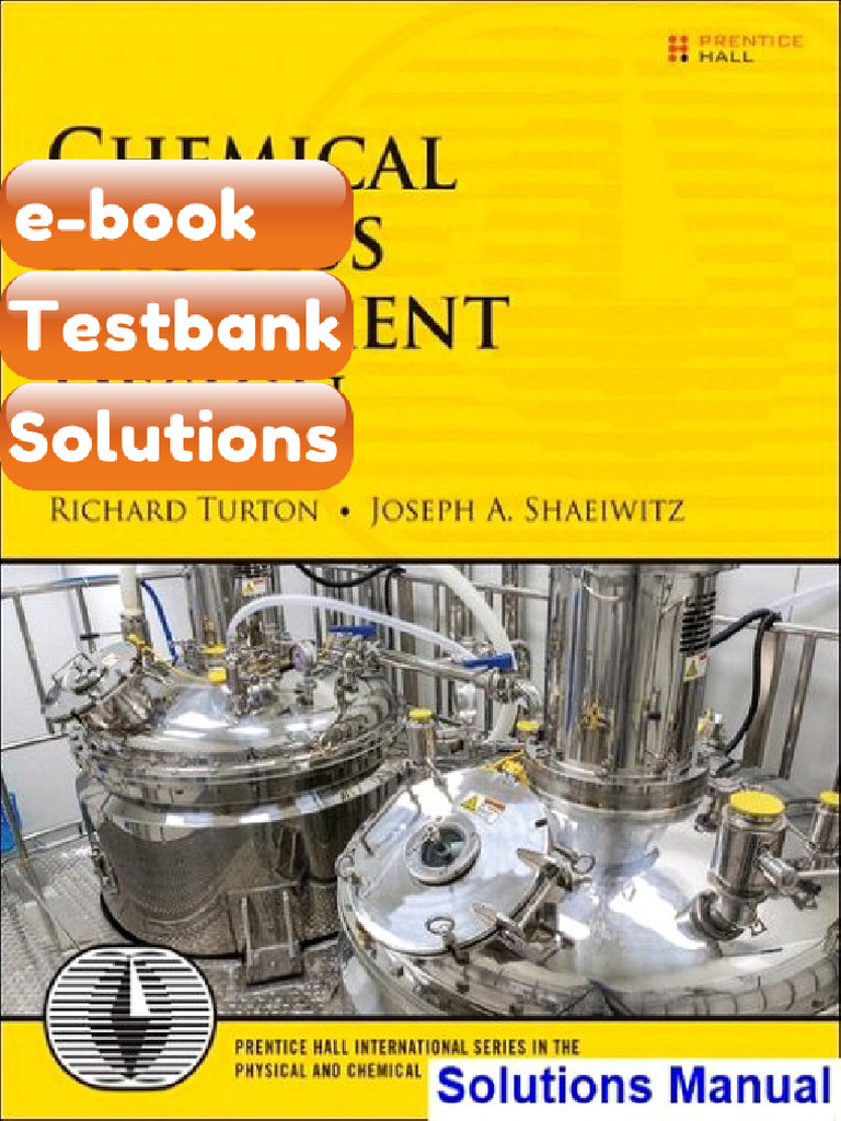 Ebook & Testbank Chemical Process Equipment Design 1st Edition Turton ...