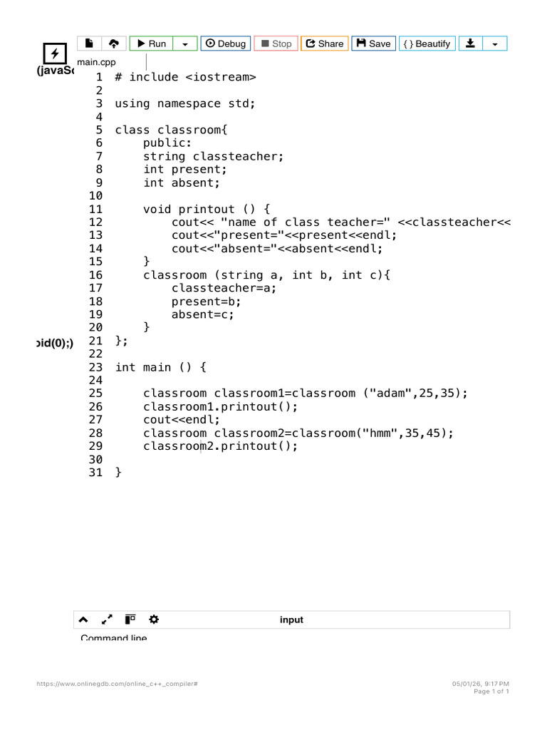 Oop With Constructor | PDF