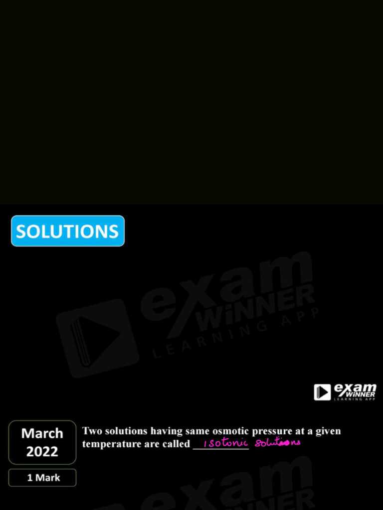 Solutions PYQ Part 1 Note | PDF
